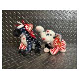 Ty Beanie Buddies Patriotic Plush Duo - Stars and Stripes Pattern (2-Pack)