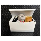 international beanie babies in Box with Coca-Cola Bottle Accessory & Union Jack Patches