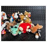 Ty Beanie Babies Plush Collection - Assorted Characters With Ty Heart Tags