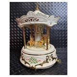 Lenox Santa Millennium Centerpiece Carousel Music Box