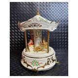 Lenox Santa Millennium Centerpiece Carousel Music Box