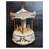 Lenox Santa Millennium Centerpiece Carousel Music Box