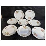 Johann Haviland Bavaria Germany Floral Rose Pattern Dinnerware Set