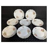 Johann Haviland Bavaria Germany Floral Rose Pattern Dinnerware Set