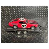 Ertl Collectibles 1969 Ford Mustang w/ Trailer Die-Cast Metal Vehicle 1/25 Scale