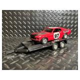 Ertl Collectibles 1969 Ford Mustang w/ Trailer Die-Cast Metal Vehicle 1/25 Scale
