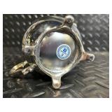 International Silver Co Silver Plate Tea Set with Embossed Tray - 3 Piece