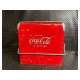 Coca-Cola Vintage Metal Cooler with Lid - Made in USA