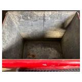 Coca-Cola Vintage Metal Cooler with Lid - Made in USA