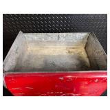 Coca-Cola Vintage Metal Cooler with Lid - Made in USA