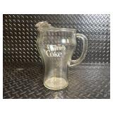 Coca-Cola Glass Pitcher  - Vintage Coke Promo Drinkware