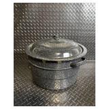 Enamel Cast Iron Dutch Oven Set - Speckled Finish (2-Piece)