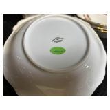 Johann Haviland Bavaria Germany Teapot with Floral Dessert Plates