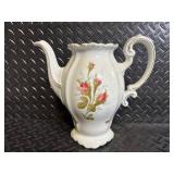 Johann Haviland Bavaria Germany Teapot with Floral Dessert Plates