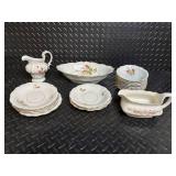 Johann Haviland Bavaria Germany Floral Dinnerware Set - Creamer, Bowls & Platters