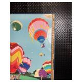 Vintage 1981 World Hot Air Balloon Championship Poster - Battle Creek MI