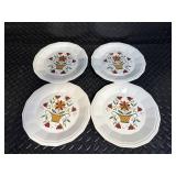 Floral Basket Sunflower Pattern Dinnerware Set - Cups, Saucers, Plates & Bowls