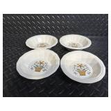 Floral Basket Sunflower Pattern Dinnerware Set - Cups, Saucers, Plates & Bowls