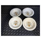 Floral Basket Sunflower Pattern Dinnerware Set - Cups, Saucers, Plates & Bowls