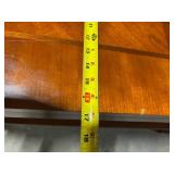 Antique Mahogany console table with Parquet Inlay and Carved Pedestal Legs