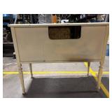 Sideboard Cabinet - Vintage Carved Wood with Decorative Center Panel