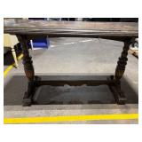 Table - Vintage console Table with Carved Turned Legs, 6 ft long