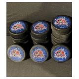 Columbus Blue Jackets, Boston Bruins & Assorted Hockey Pucks