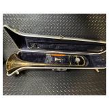 Conn Trombone in Hard Case with Mouthpiece - Vintage Brass Instrument