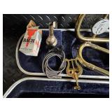 Conn Trombone in Hard Case with Mouthpiece - Vintage Brass Instrument