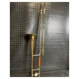 Conn Trombone in Hard Case with Mouthpiece - Vintage Brass Instrument