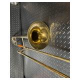 Conn Trombone in Hard Case with Mouthpiece - Vintage Brass Instrument