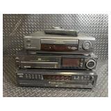 Sony SLV-678HF & SLV-373UC VHS VCRs - CDP-CE275 5-Disc CD Changer + Remote