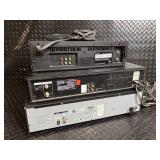 Sony SLV-678HF & SLV-373UC VHS VCRs - CDP-CE275 5-Disc CD Changer + Remote