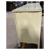 Gabberts Furniture Vintage Cream Dresser with Marble Top - 9-Drawer