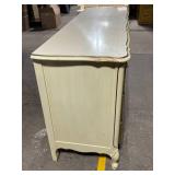 Gabberts Furniture Vintage Cream Dresser with Marble Top - 9-Drawer