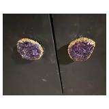 Geode Knob Accent Wood Cabinet - Two Doors & Lower Drawer