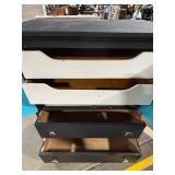Geode Knob Accent Wood Cabinet - Two Doors & Lower Drawer