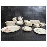 Cunningham & Pickett Hand Painted Rose Pattern China Set - Alliance, Ohio