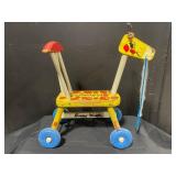 Playskool Vintage 1966 Ride-On Tricycle - Yellow Body with Red Polka Dots