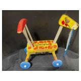 Playskool Vintage 1966 Ride-On Tricycle - Yellow Body with Red Polka Dots