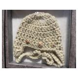 Handmade Chunky Knit Beanie Hats in Frames (Lot of 2)