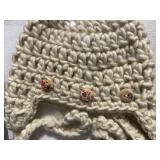 Handmade Chunky Knit Beanie Hats in Frames (Lot of 2)
