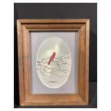 T. Soucek Bird Prints - Framed Winter Scenes (Lot of 3)