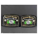 Samuel Smith's Old Brewery Pale Ale Tin Signs & Jack Daniel's Flask (Lot of 3)