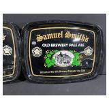Samuel Smith's Old Brewery Pale Ale Tin Signs & Jack Daniel's Flask (Lot of 3)