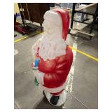 Large Vintage  Blow Mold Santa Claus Figure - Lighted Christmas Yard Decor