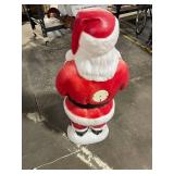Large Vintage  Blow Mold Santa Claus Figure - Lighted Christmas Yard Decor