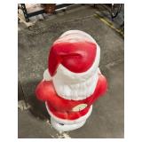 Large Vintage  Blow Mold Santa Claus Figure - Lighted Christmas Yard Decor