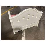 Vintage 1990s Little Tikes pink plastic toy box and bench