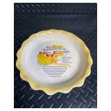 Taylor Dial Scale & CeramiCorner Banana Cream Pie Plate Rare with signature (Lot of 2)
